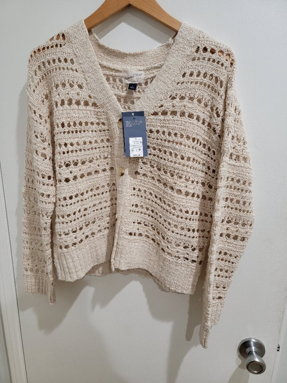 Women's Openwork Cardigan Sweater